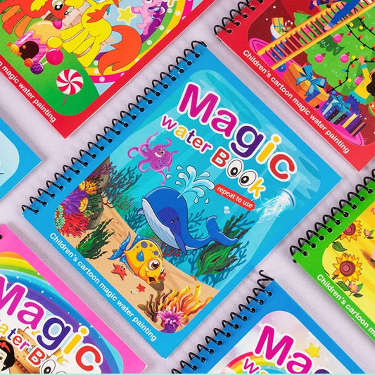 Magic/Creative Water Drawing Books with Pen