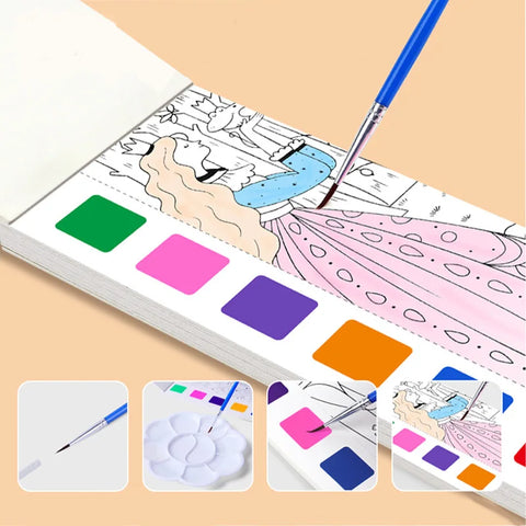 Children's Watercolor Coloring Book / Drawing Toys