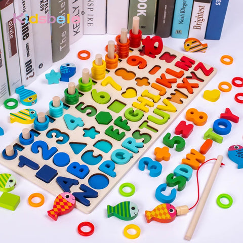 Montessori Wooden Worlds/Numbers Puzzle Sorting