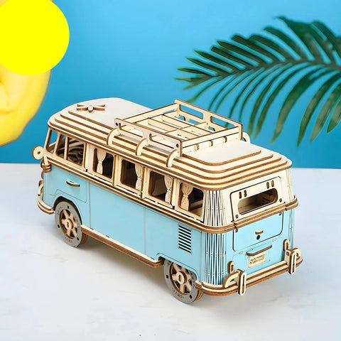 Wooden Model 3D BUS - Montessori Education