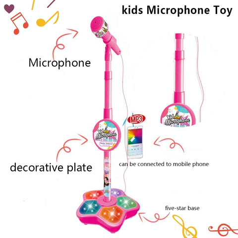 Kids Karaoke Microphone with Stand - Song/Music