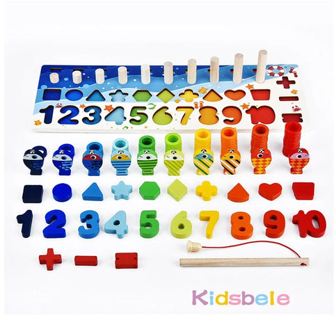 Montessori Wooden Worlds/Numbers Puzzle Sorting