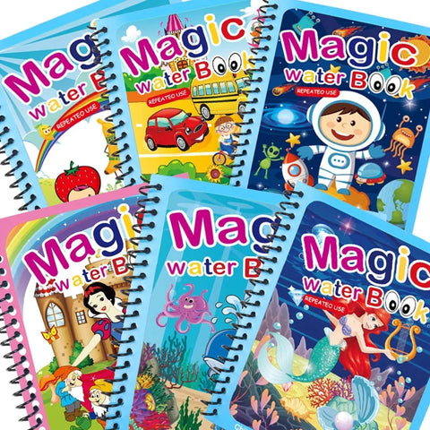 Magic/Creative Water Drawing Books with Pen