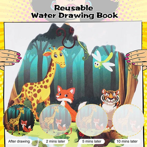 Magic/Creative Water Drawing Books with Pen